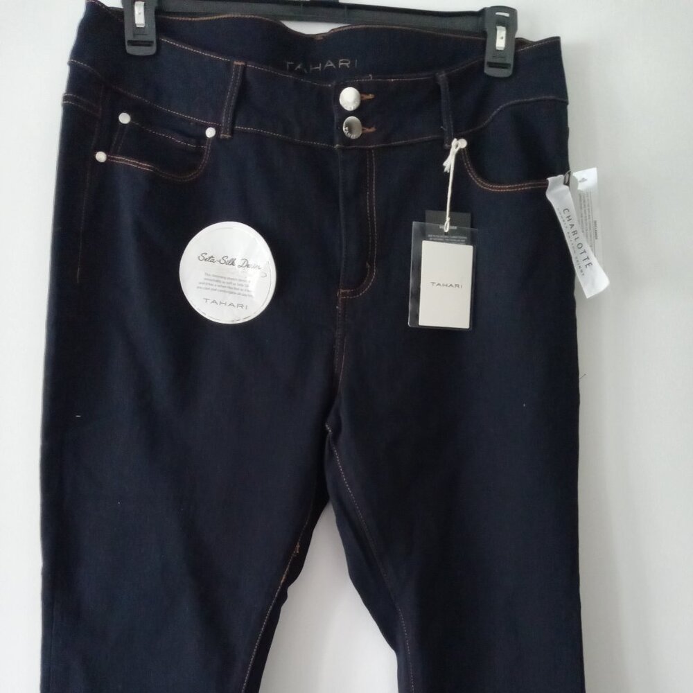 Tahari Charlotte 2 Button Jeans 18W